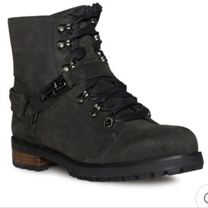 Ugg Fritzy Boots Leather Moto Designer Biker Hiking Lined Winter #13